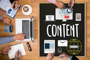 Content Marketing, Online Concept , Content Data Blogging Media